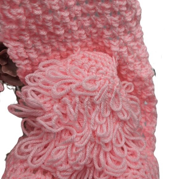 Pink Poodle Breed Puppy Dog Scarf Crochet Handmade byBren - Picture 5 of 8